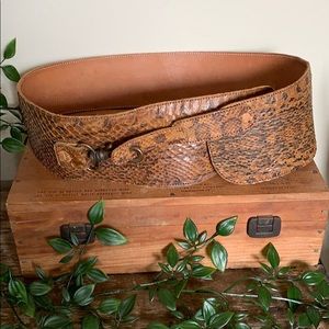 Vintage snake skin Mexican belt